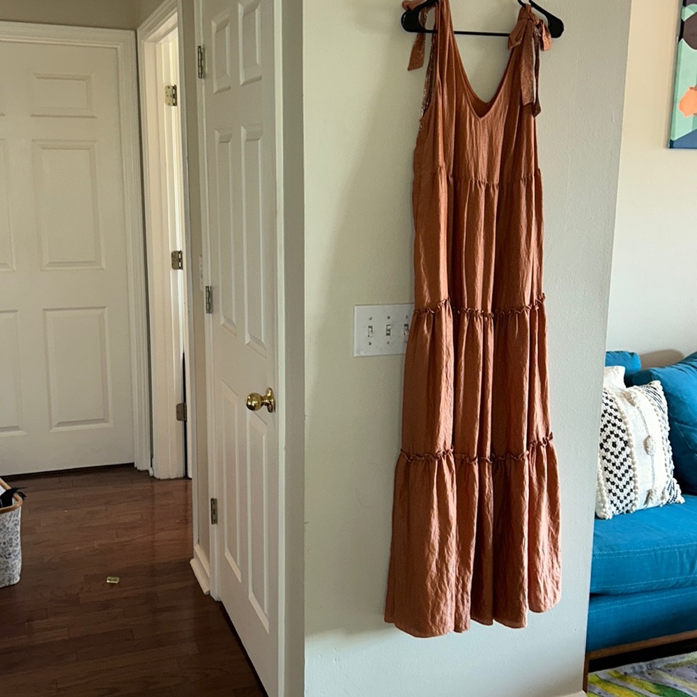 NWT Maeve by Anthropologie tiered maxi dress size Large